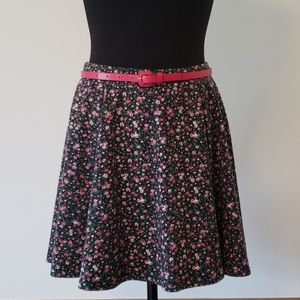 Floral skater skirt